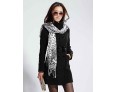 Women's Vintage/Work Thick Long Sleeve Long Coat (Cotton/Wool Blends)