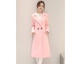 Fall Winter Going out Casual Women's Coat Solid Color Suit Collar Long Sleeve Long Section Maone Overcoat More Colors