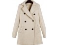 Women's Plus Size Coat,Solid Long Sleeve Winter Beige Thick