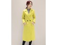 Fall Winter Going out Casual Women's Coat Solid Color Suit Collar Long Sleeve Long Section Maone Overcoat More Colors